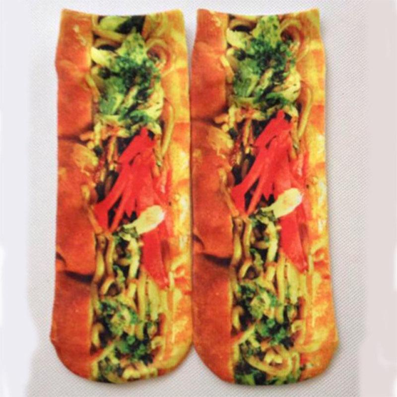 Neu 3D Druck Tier Mode Tiger Panda Katze Hund Löwe Süßigkeiten Fleisch Kunst Bunt Damen Lustige Socken Neuheit Geschenk Dropship