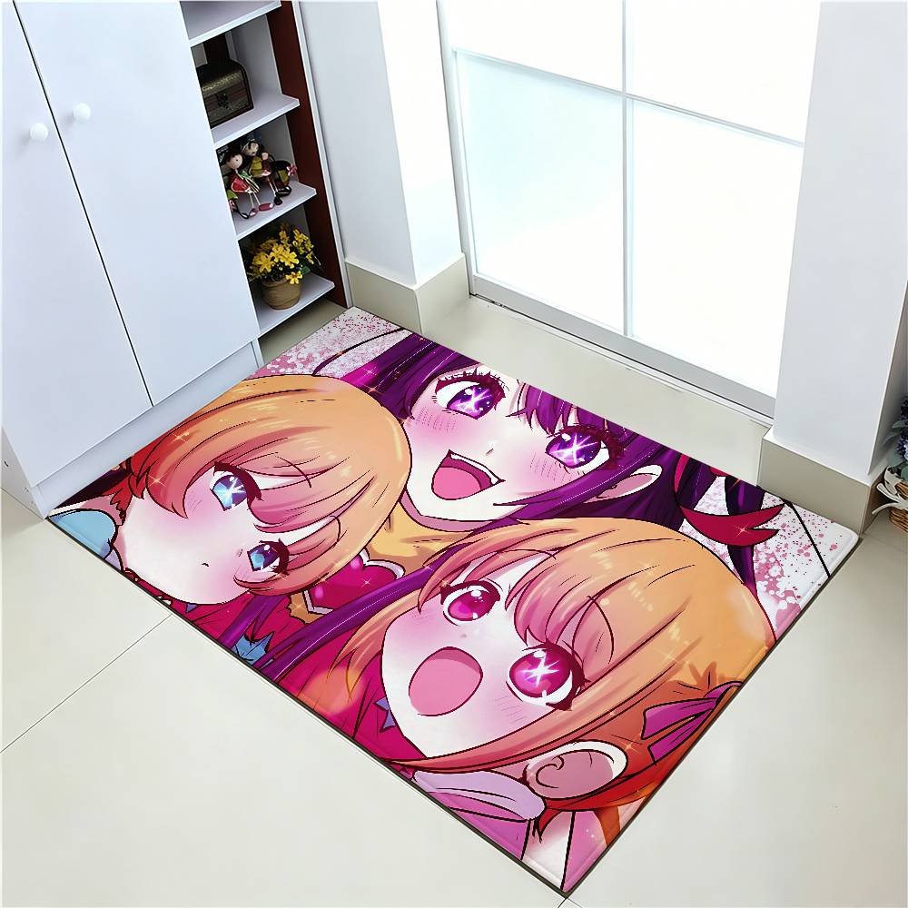 Anime O-Oshi No Ko Carpet Bathroom Anti-slip Mat Door Mat Home Decoration Mat Entrance Door Mat Scratch-resistant Door Mat