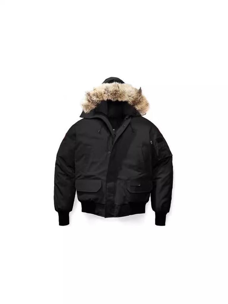 Unisex Winter Goose Down Bomber Jacket - Canadian Style Model 01