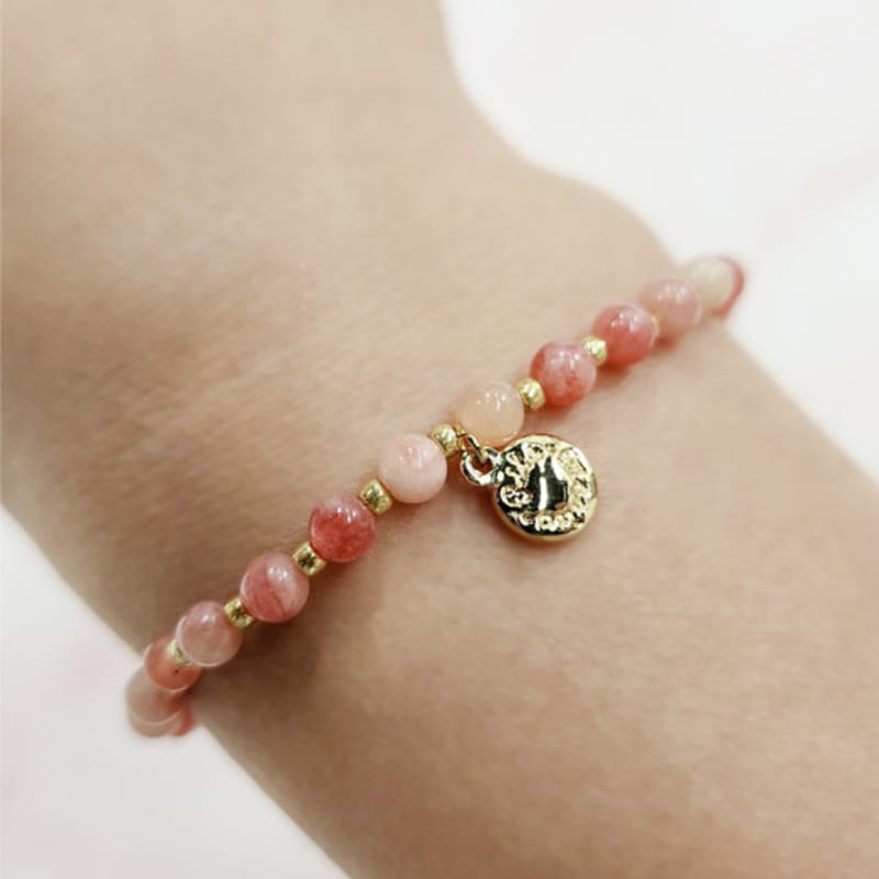 Rita Monica Coral Bead Bracelet