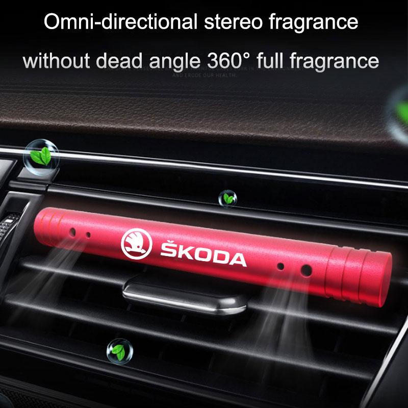 xvkdr8 Car Perfume Air Freshener Outlet Vent Air Conditioning Clip For Skoda octavia 3 2 superb 3 kodiaq Fabia Kamiq Karoq Accessories