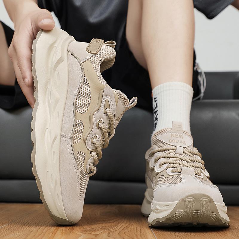 Men's Casual Sports Shoes with Comfortable and Fashionable Height Increasing Trend Korean Version Street Style Men's Shoes