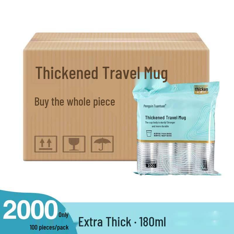 Penguin Group 180ml Thickened Disposable Travel Cups
