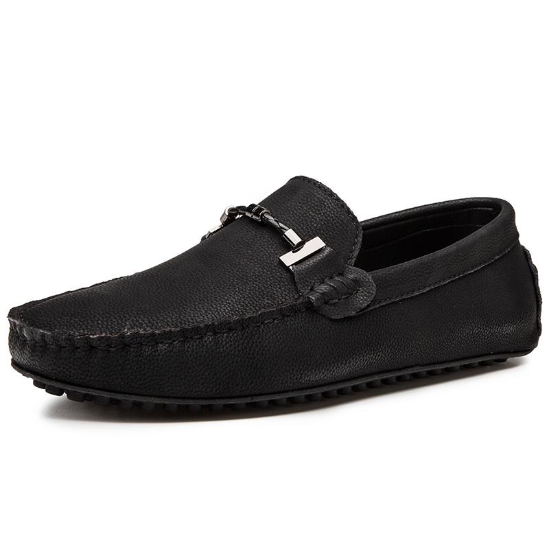 New Men's Genuine Leather Loafers Men Casual Summer Shoes Big Size 38-49 Brand Male Flat Slip on Shoes Driving Moccasins For Men
