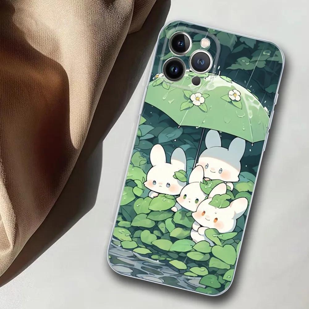 Husă pentru telefon mobil iPhone15 Pro, husă pentru telefon mobil cu iepurași drăguți și prietenii lor, trimiteți poze.