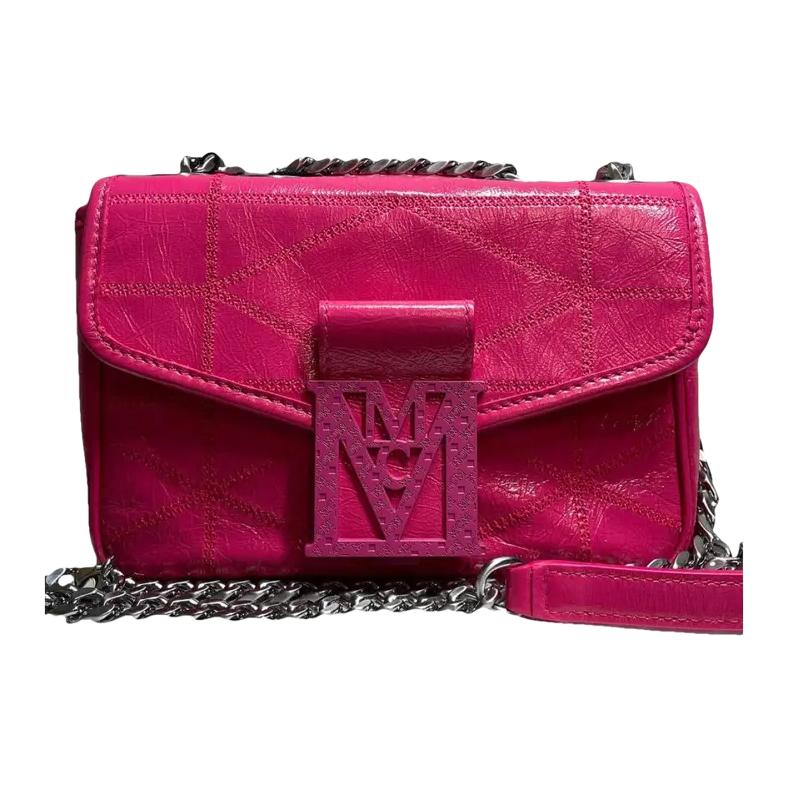 New MCM Leather Envelope Bag, Shoulder Bag Mini Women's Purple MWSCSLM04QW001