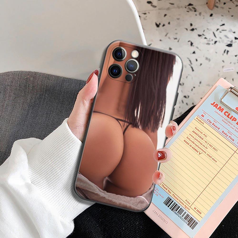 

Сексуальный чехол для телефона в бикини для женщин и девочек с татуировкой задницы на пляже для iPhone 6 7 8 Plus SE 2022 11 12 13 Pro Xs Max Mini XR XS, мягкий чехол iPhone 5 5S SE