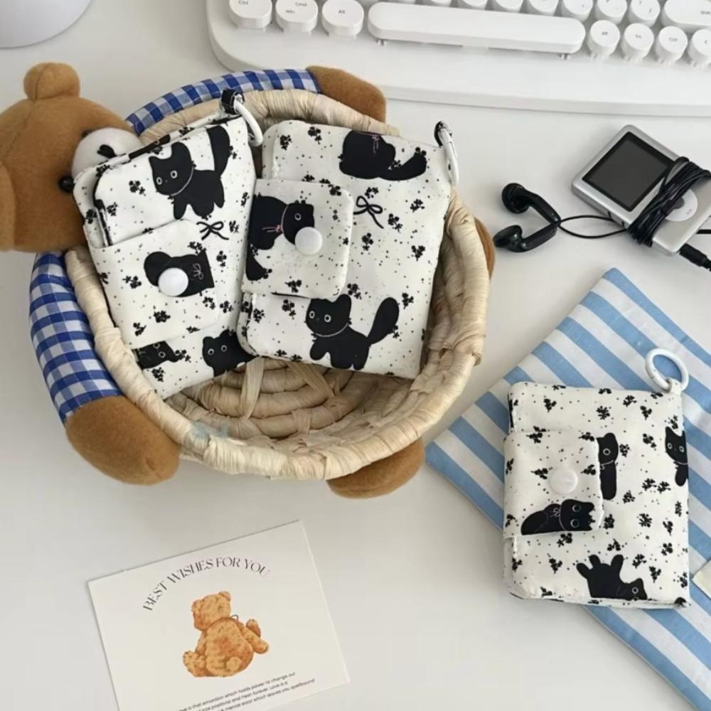 Cute Design Coin Purse Simplicity Style Catoon Pattern Korean Fashion Wallet Portable Size Multi-layer Card Holder For Girls