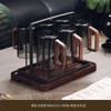 Heat-Resistant Glass Tea Cup Set With Wooden Handle Home Living Room Serving Guest Drinking