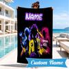 Custom Name KPop Cartoon Beach Towel Microfiber Beach Towel, Lightweight and Quick-Dry, for Summer Travel, Swimming Pool Gift