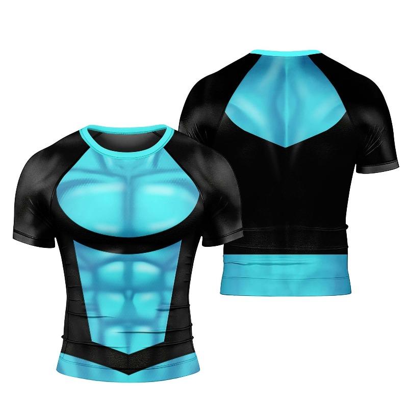 Sports Short Sleeves, 3D Printed Short Sleeves, Children s and Men s Clothing, XXS