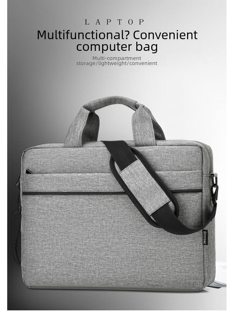Stoßfeste Aktentasche mit einer Schulter für 15,6-Zoll-Laptops – kompatibel mit Huawei und Dell