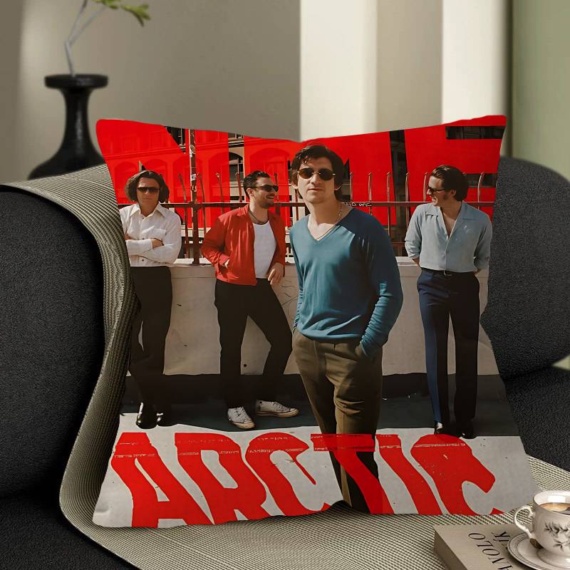 Vintage A-Arctic M-Monkeys Rock Band Pillow Cover For Bedroom Room And Living Room Sofa Decorative Cushion Cover
