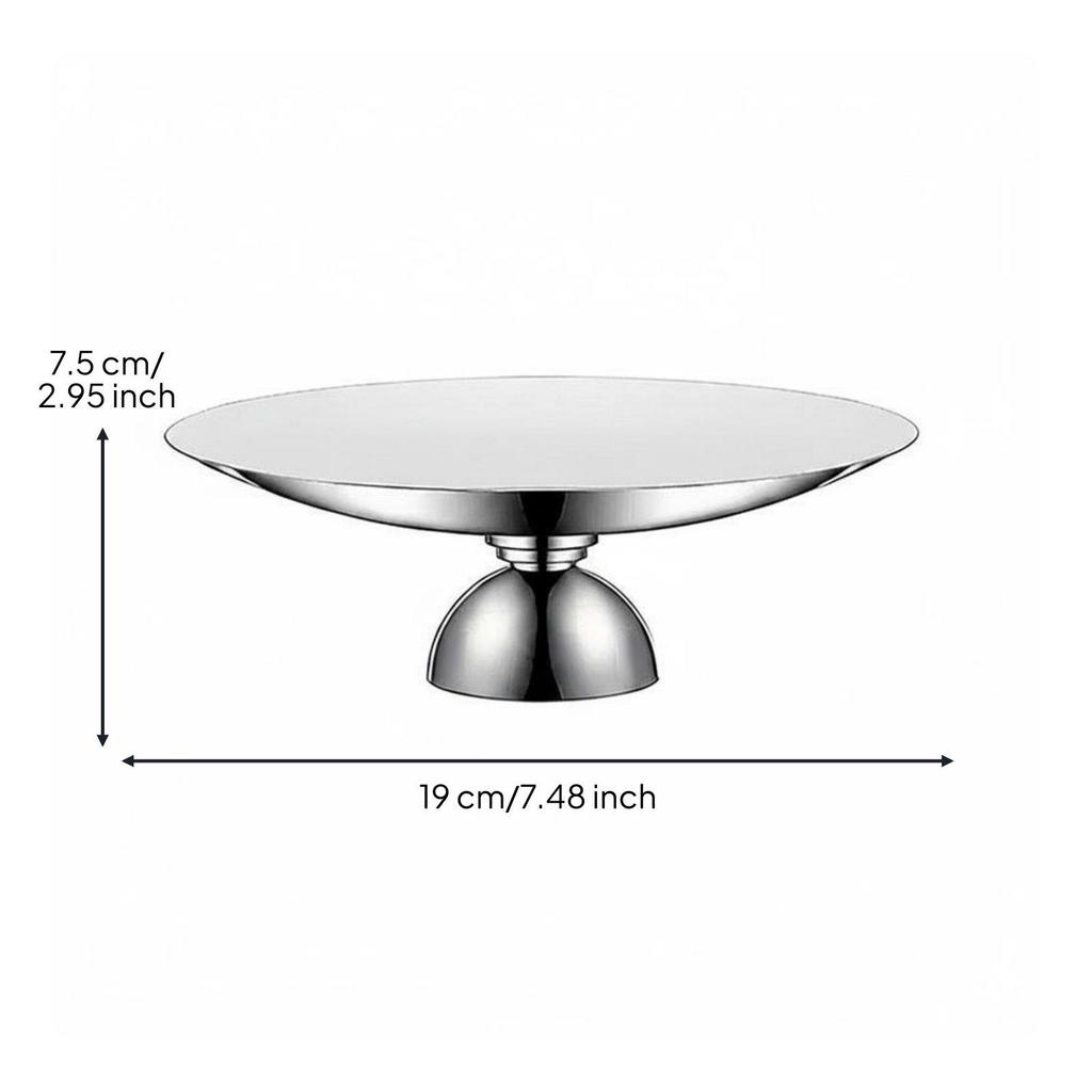 Stainless Steel Fruit Dish Multi-Purpose Tableware Mirror Finish for Living Room