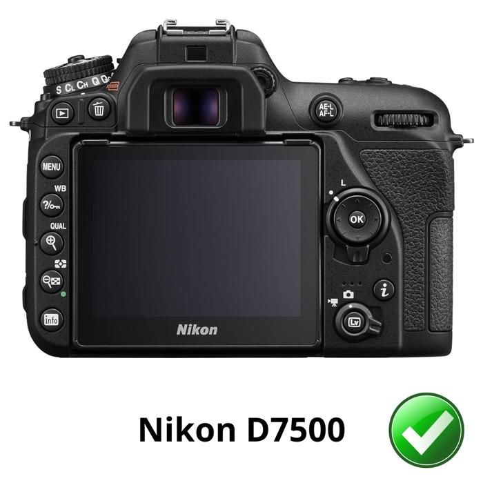 Screen Protector - Phonillico - Nikon D7500 - Pack of 2 - Resistant Plastic Film - Ultra Thin