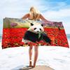 Cute Panda Beach Towels Quick Dry Microfiber Soft and Absorbent Bath Towel Outdoor Travel Oversized Beach Towel for Adults Kids
