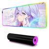 robin honkai Mouse Pad RGB Gaming Mousepad Big LED Pad PC Desk Mat Luminous Mouse Pad Large Keyboard Mats Table Rug With Backlit