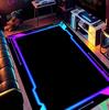 Neon LED 3D Illusion Spiral Grid Tunnel Carpet Visual Impact Gaming Esports Room Carpet Living Room Home Decoration Gift