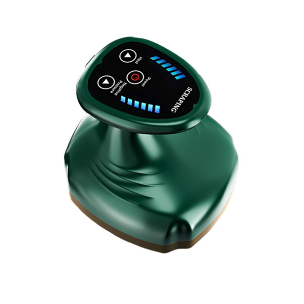 Electric Vacuum Cupping Machine EMS Meridian Massager Guasha Scraping Vacuum Suction Cup Belly Waist Arm Leg Massage Device