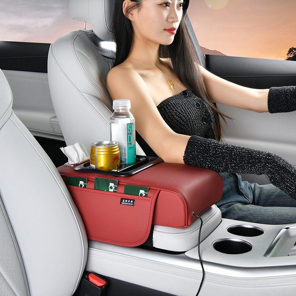 Multifunctional Armrest Pad Portable Storage Box New Car Armrest Pillow  Universal