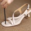 Fashion Women's Sandals Genuine Leather Sheepskin 2025 Summer Square Toe Open Toe Soft High Heels Banquet Dress Female Slingback Sandals