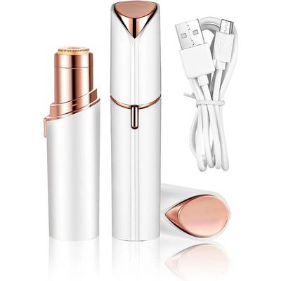 Touch Flawless Women's Painless Hair Remover Blush Portable Lady Shaver Rechargeable Body Hair Remover for Face Belly Peach Fuzz
