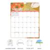 2026 Floral Wall Calendar Monthly Overview Thick Paper Calendar European American Style 12 Month Planner for Home Office School