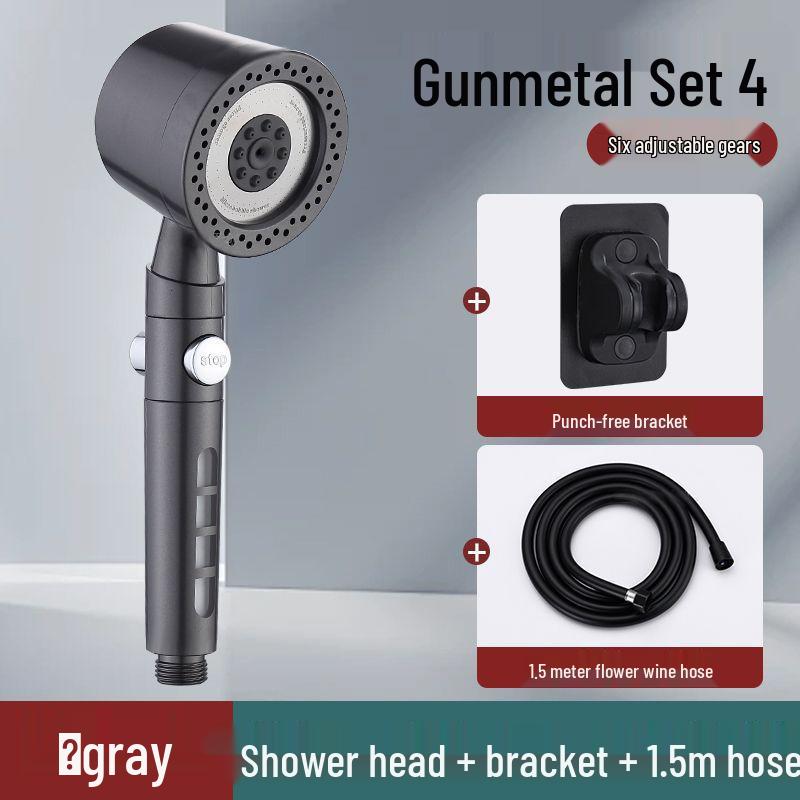 Pressurized Rain Shower Head Filter Nozzle for Home Bathrooms