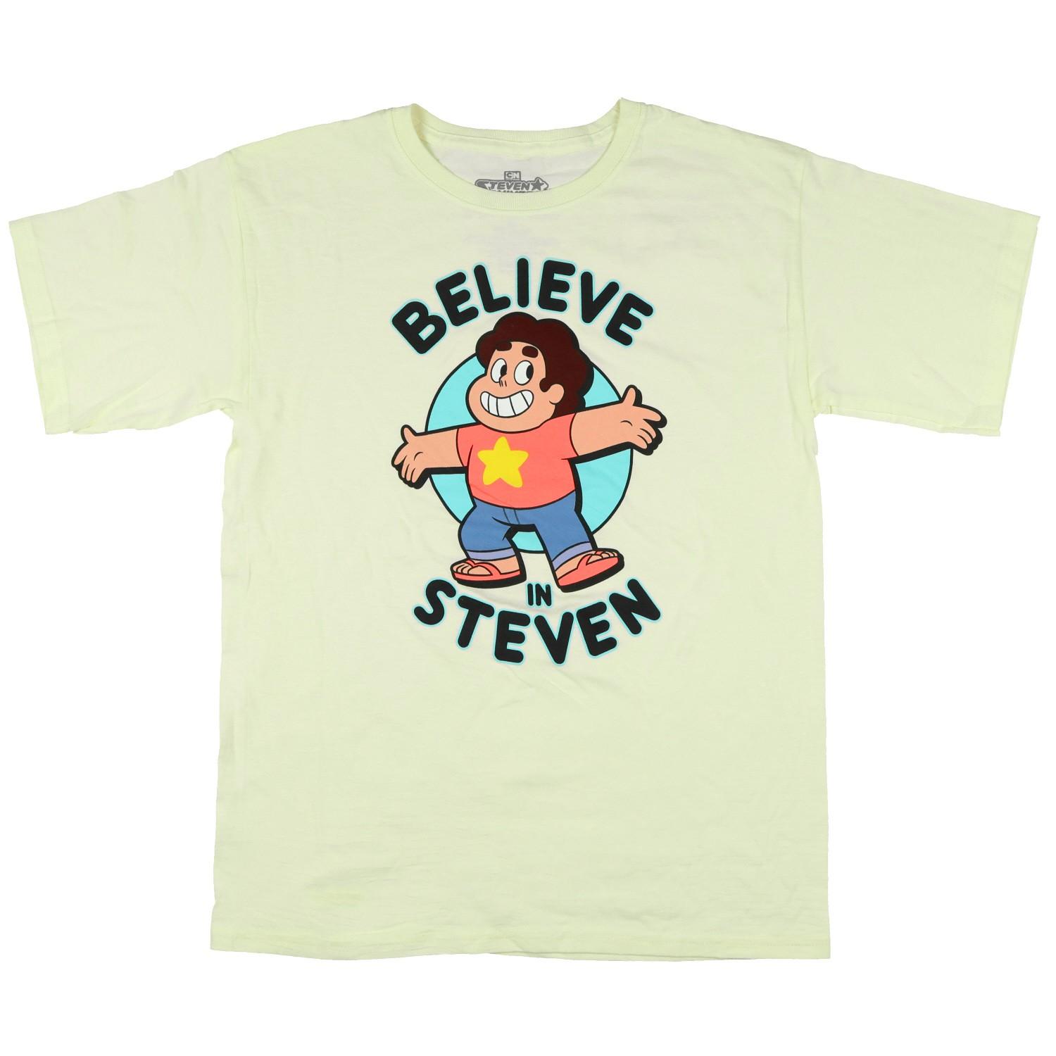 Steven Universe Shirt Big Boy s Believe In Steven Short Sleeve Graphic Top XXXL
