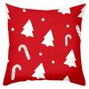 1 Pieces Christmas Red Pillows With Tree Candy Cane Polyester pillowcase, sofa decorative cushion cov Headboard Pillow