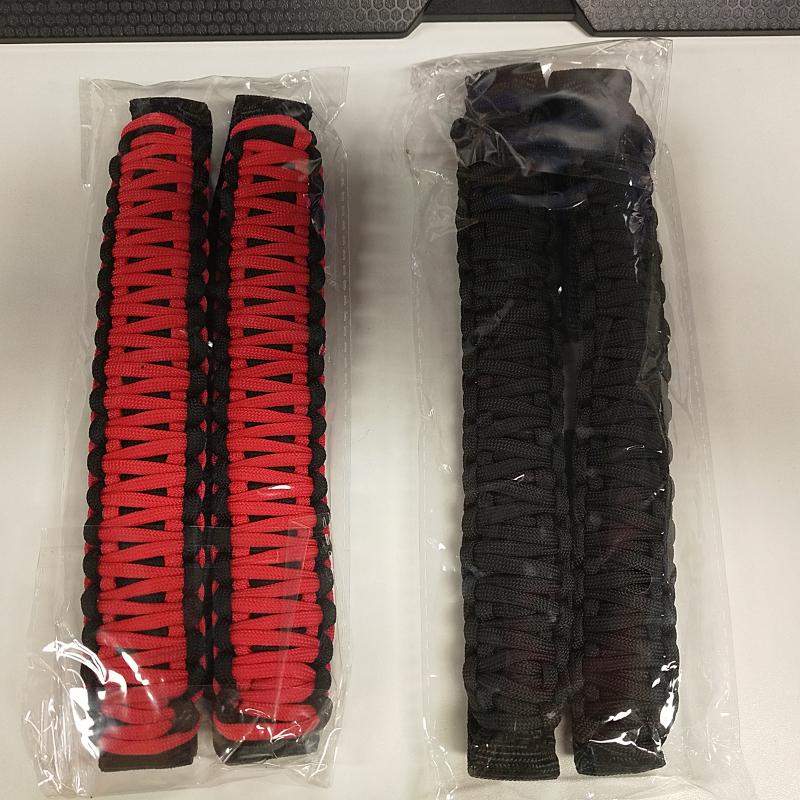 4ks Rukojeti Roll Bar Madla Nylonové pletené deštníkové lano Víceúčelová modifikovaná rukojeť Kompatibilní pro