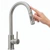 Brushed Nickel Touch Kitchen Faucet Pull-out Spout Fresh Touch