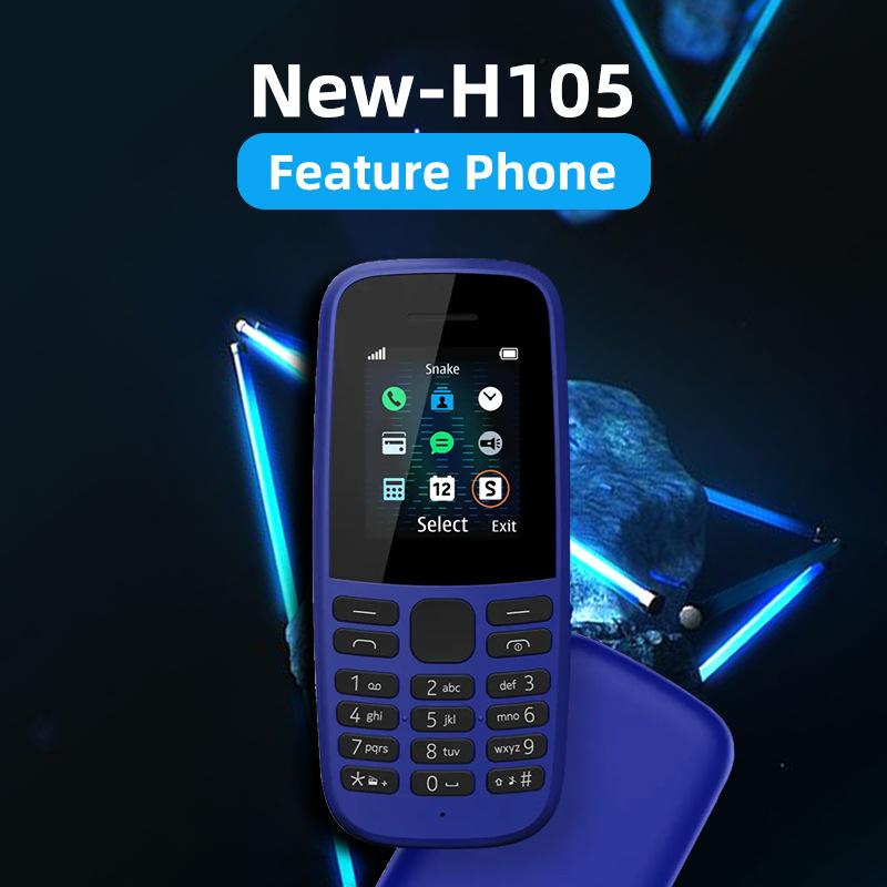 Mobiltelefon 105 Senioren-Mobiltelefon GSM Dual-SIM Studenten-Senioren-Gerät 2G Tasten-Mobiltelefon