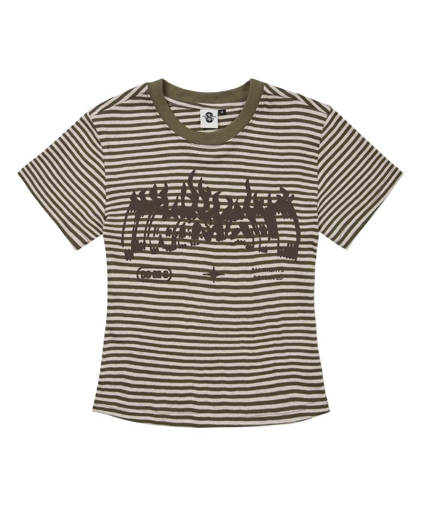 PRIMATE Pyro Women'S Short Striped Sleeve 5 Colors