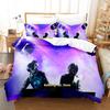 New Hip Hop Daft Punk Bedding Set Cartoon Anime Three-piece Set Adult Kid Bedroom Duvetcover Sets 3D Kawaii Roupa De Cama Casal