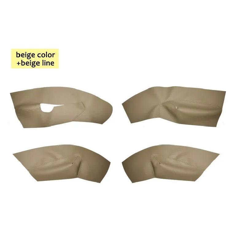 Left Hand Drive Soft Leather Door Panel Cover For Skoda Octavia 2007 2008 2009 2010 2011-2014 Car Door Armrest Panel Cover Trim