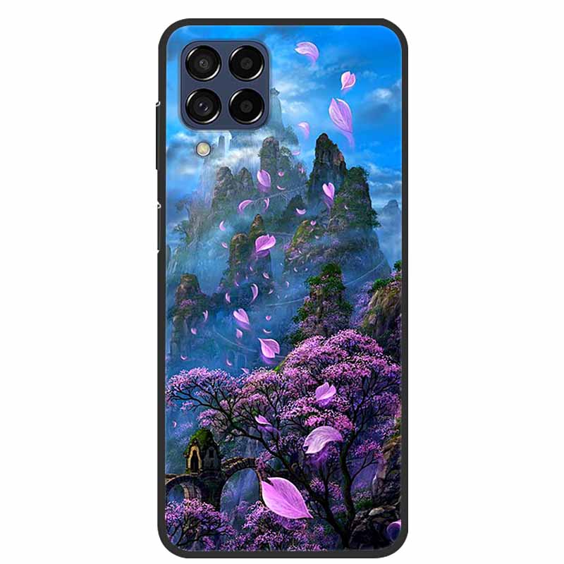 Für Samsung Quantum3 Hülle Blumen TPU Weiches Silikon Rückabdeckung Handyhülle Für Samsung Galaxy Quantum 3 5G Hülle SM-M536S Funda