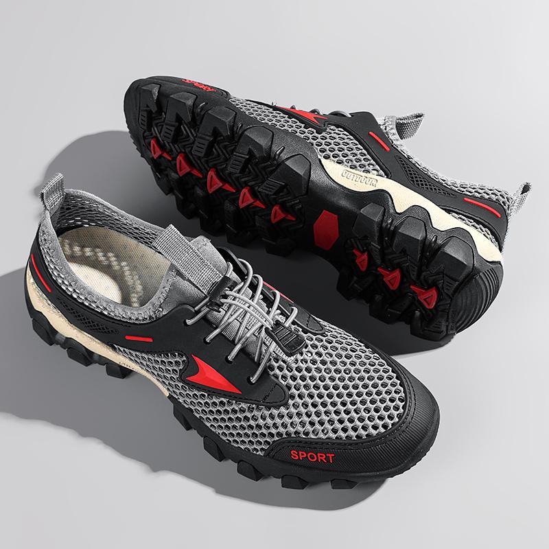 Summer Men's Casual Shoes Outdoor Breathable Mesh Antiskid Shoe 39-46