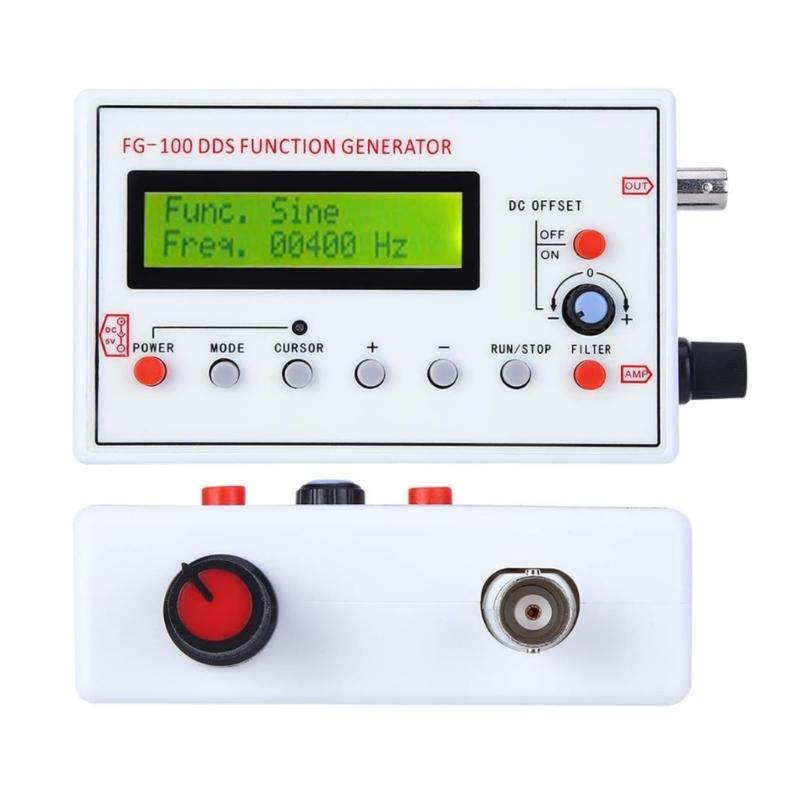 DDS Function Signal Generator 1Hz-500KHz Signal Source Module Generator Meter Sine Square Triangle Sawtooth Waveform
