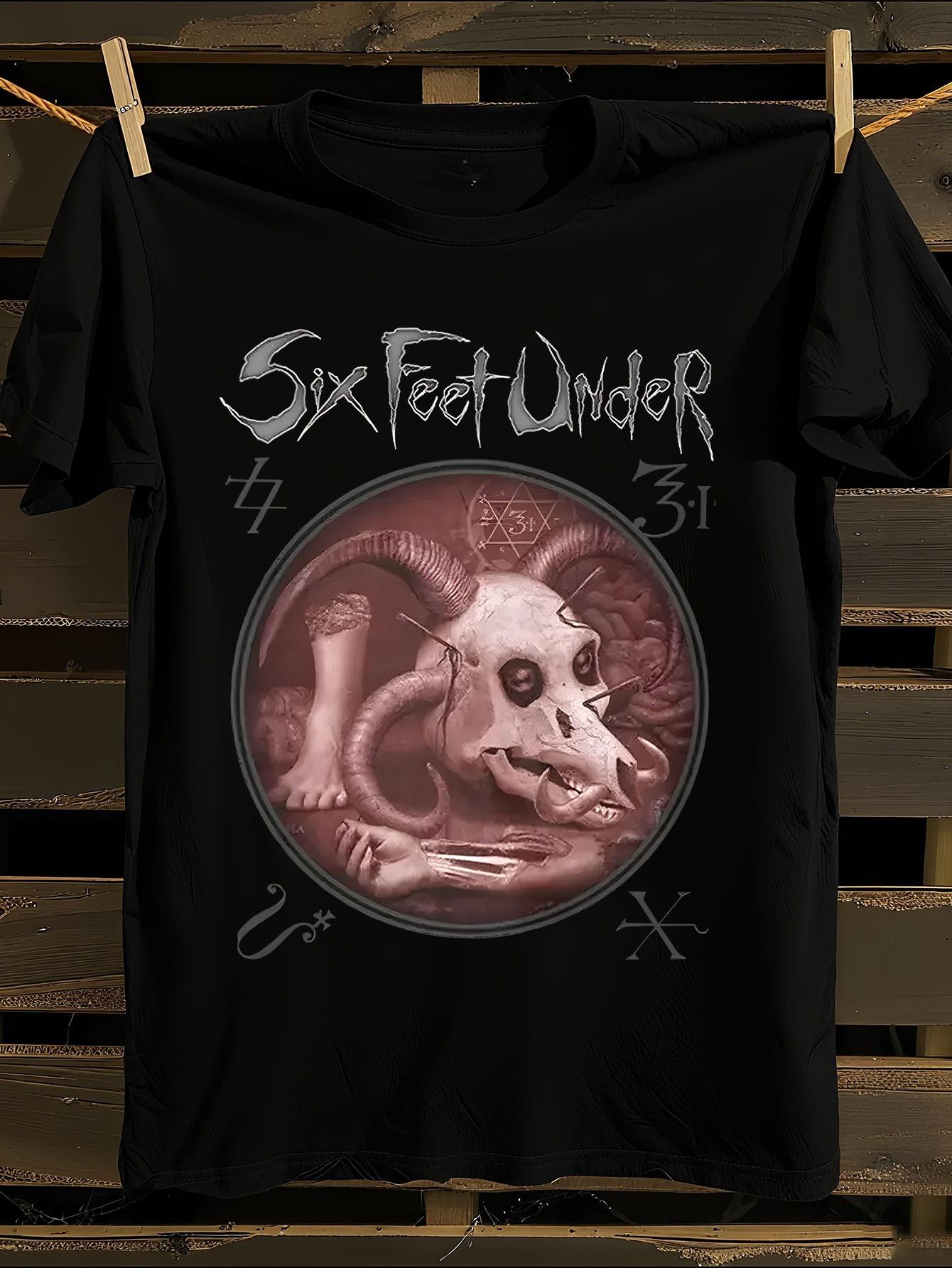 Six Feet Under Euro Tour Gothic Heavy Metal T-shirt S