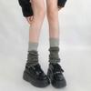 Fashion Gothic Knitted Foot Cover Thickened Warm Lolita Leg Warmers Stretchy Jk Uniform Socks Autumn Winter