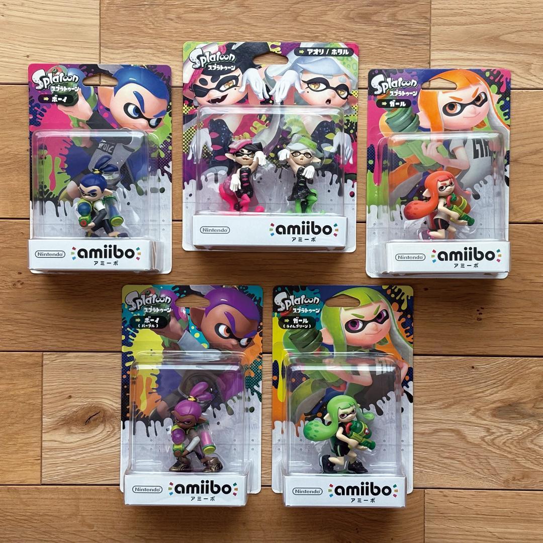 Б/у [Нераспечатанный] Набор из 5 фигурок Amiibo Splatoon 1 amiibo