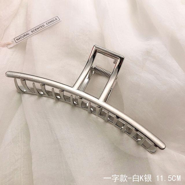 Ruoshui Woman Novelty Irregular Hairpins Punk Style Metal Silver Hair Claws Barrettes Women Hair Accessories Hair Clips Hairgrip