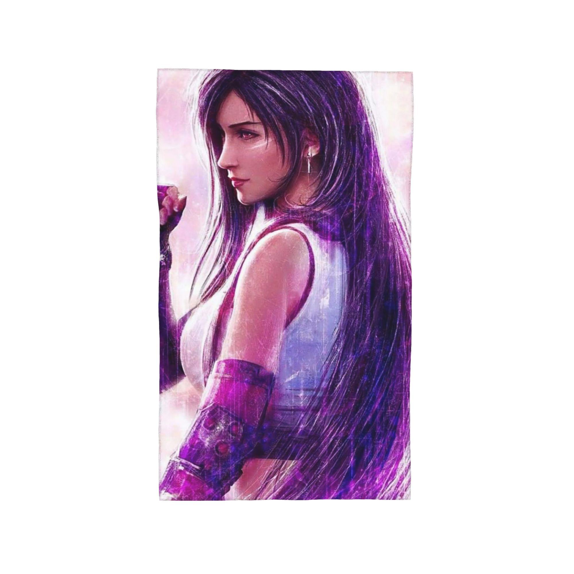 

Tifa Lockhart-Final Fantasy 7 Ff7Remake Ffvii Final Soft Face Towel Quick Dry Pool Bath Cotton Towels Absorbent Quick W40*H60(CM)