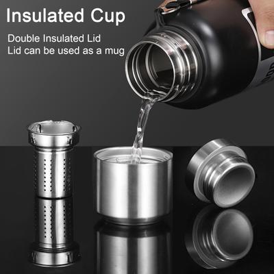Vacuum Bottle Large Capacity Food Grade BPA Free Leak-Resistant Polished Surface Vacuum Bottle