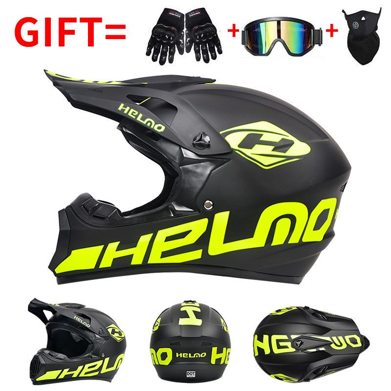 DOT Certified Off-Road Full-Face Helmet for Mountain Biking and Downhill Riding