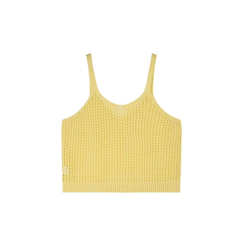 

Shuangtian Plus Size Hollow Out Camisole Knitwear - Spring 2026 New Arrival for Chubby Girls (JM001) 2XL