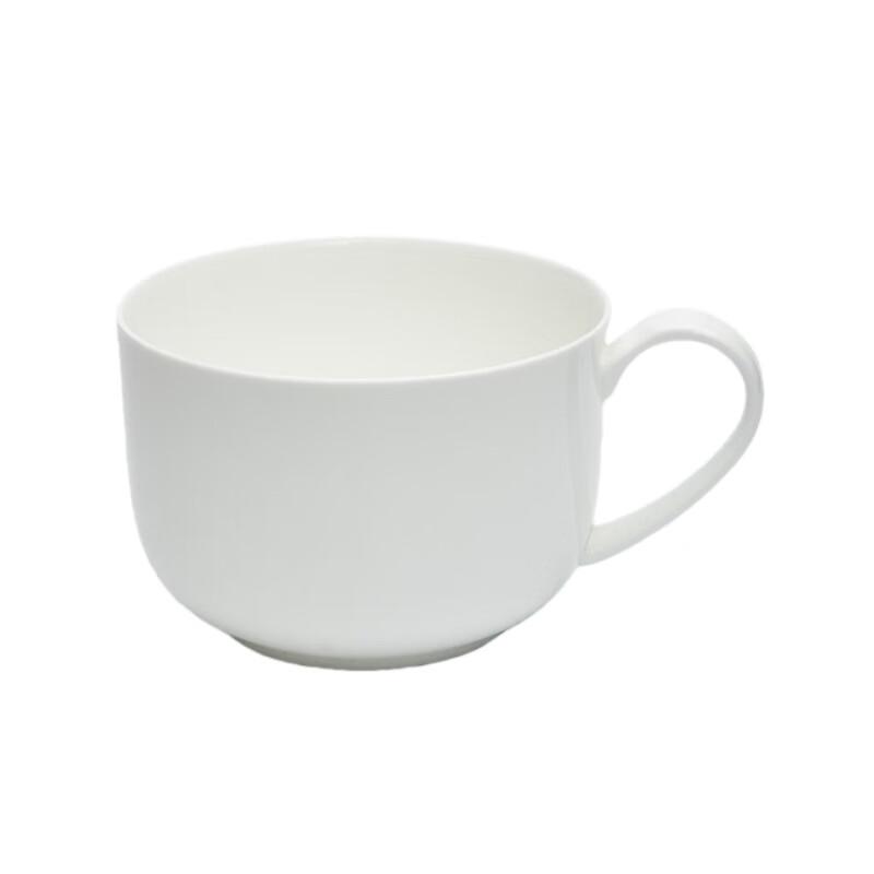 Qianxing Pure White Ceramic Breakfast Mugs