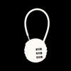 3-Digit Combination Lock Waterproof Padlock Outdoor Mini Wire Rope Combination Lock for Backpacks Trolley Cases Gym Lockers