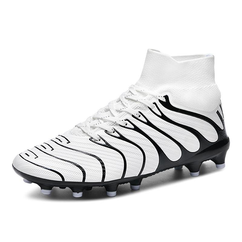 New high-top football shoes AG spikes youth training shoes artificial turf sports shoes manufacturer shoes